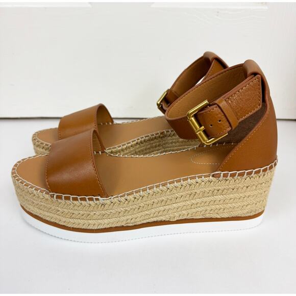 SEE BY CHLOE TAN GLYN FLATFORM ESPADRILLES - Picture 4 of 7